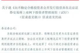 北交所拟定网下投资者规则，个人投资者账户资产不低于1000万图片