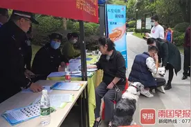 只有一粒米大！南宁民警给狗植入“芯片”身份证图片