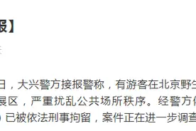 警方通报北京野生动物园游客擅自下车事件：行为人已被刑拘图片