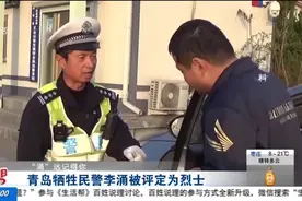 致敬！为救执法对象不慎从高速上摔下，青岛民警李涌被评定为烈士视频封面