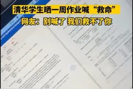 清华学生晒爆炸作业量喊救命！网友：幸亏我没考上清华图片