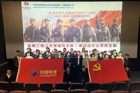 红色观影 致敬英雄——山东电建一公司主题党团日“别样红”图片