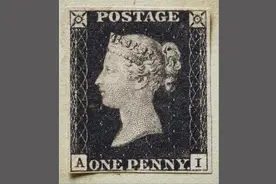 世界首枚邮票“黑便士”将拍卖 估价高达600万英镑(图)图片
