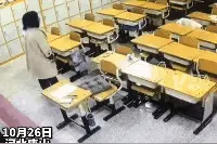 90后教师深夜对着空教室里讲课……校长：不是第一次图片