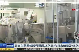 云南白药因炒股亏损超15亿元  今日市值蒸发45亿元视频封面