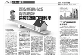 西安新房市场降温遇冷 买房短窗口期到来图片