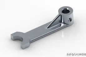 Creo拔叉零件三维模型设计，典型机械零件轻松学图片