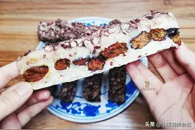 一层红豆一层枣，北方过年必做的年糕，香甜软糯，舌尖上的年味图片