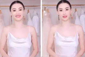 张柏芝手把手教女生选内衣！穿丝绸吊带亲自示范，小腹平坦无副乳图片
