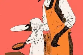 漫画：小女孩与山羊坏人有爱生活，唯有童真可以忽略偏见图片