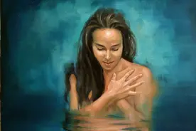 美人出浴——美国艺术家人体绘画作品欣赏图片