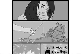 萌系催泪漫画：当宠物猫死去之后……图片