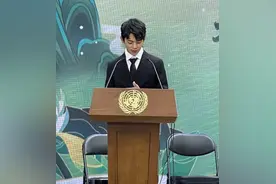 丁真受邀参加联合国演讲！穿笔挺西装成“总裁”，换发型后仍帅气图片