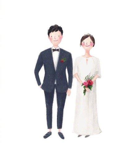 超可爱漫画婚纱照，新的一年要有超甜的恋爱呀