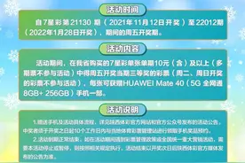“体彩7星彩，周五送手机”活动即将来袭，你准备好了吗！图片