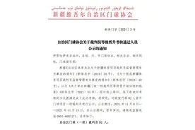 自治区门球协会关于裁判员等级晋升考核通过人员公示的通知图片