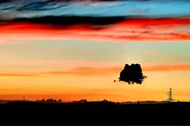 清水河县: 夕阳美如画 清风醉晚霞图片