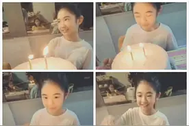 曹格为11岁女儿庆生，Grace姐姐眼神灵动，又瘦又美颜值逆袭图片