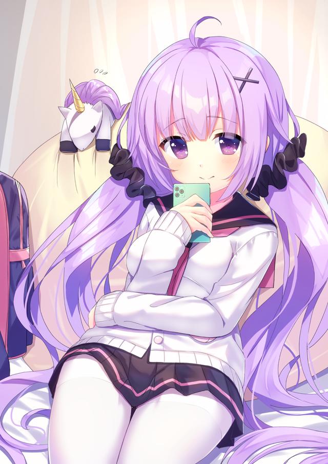 紫色系动漫美少女图集，话不多说，上车