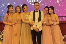 黄莹大婚，TVB花旦姚子羚，洪金宝儿媳前来当伴娘，打扮造型靓丽图片