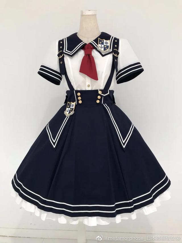 少女夏日必备风格？海军风Lolita驾到！听说沙滩和海军风更配哦