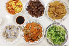 带孩子回娘家，弟媳做了一桌菜，丰盛美味，网友：这媳妇太称心了图片