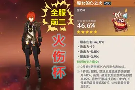 《原神》玩家晒自己的全服前三火伤杯，网友：怎么有2个主词条？图片
