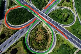 苜蓿叶式立交桥，交通组织之缺陷图片