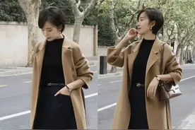 配大衣，裙子应该穿多长？选对“长度差”，优雅时髦很显高图片