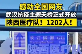 武汉抗疫天桥亮相：陕西医疗队！1202人！图片