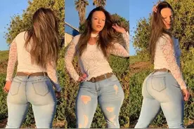 191斤大码模特，虽健身体重却不减，丰腴身材也很美图片