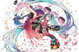一组非常漂亮的初音未来同人插画作品欣赏！造型美型画风相当唯美图片