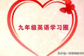人教版丨九年级下册英语第14单元知识梳理！图片