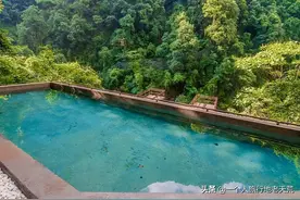 四川竟私藏了世界最大温泉瀑布？瑶池比美九寨，温泉仙过海螺沟图片