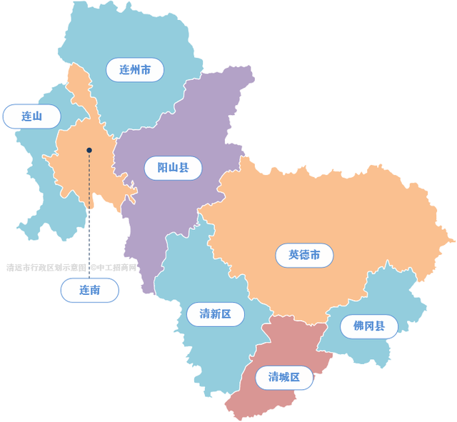 广东21个地级市行政区划图（2021）