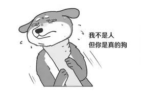 “我不是人，但你是真的狗”图片