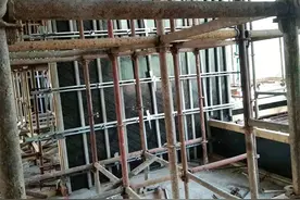 「剪力墙钢背楞」新型剪力墙钢背楞支模施工，可租赁的方圆墙固件图片