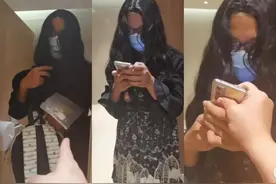 上海一男子扮女装在商场女厕内偷拍，路人“教科书式”截获，警方：行拘10日图片