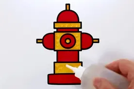 亲子简笔画：金粉消防栓画画视频封面