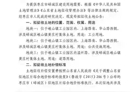 最新！枣庄土地征收公告！图片