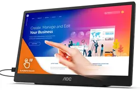 AOC 推出 15.6 英寸便携式触摸屏显示器 16T2：USB-C 连接图片