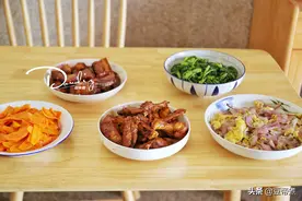福建6口之家的午餐，发朋友圈火了，网友：菜那么少，怎么够吃图片