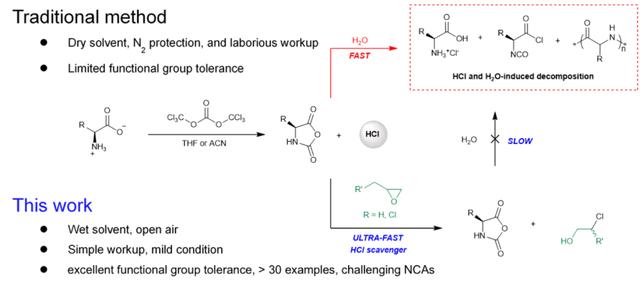 北大吕华课题组在氮羧基内酸酐和聚氨基酸合成研究方面取得新进展