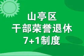 【工作交流】一图读懂山亭区干部荣誉退休“7+1”制度图片