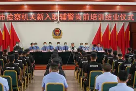 榆林市检察机关举行2021年新入职辅警岗前培训结业仪式图片