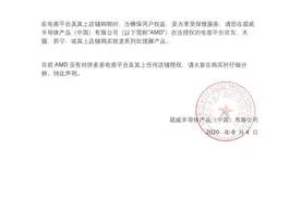 AMD：没有给拼多多及其任何店铺授权图片