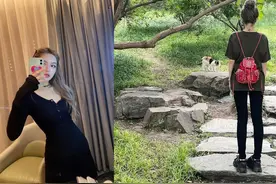 周扬青约会新男友被拍，穿一身黑色太低调，男方是好利来太子爷图片