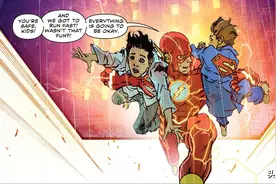 闪电侠的手刃能否伤害到超人？图片