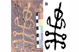 4万年前的“螳螂人”的岩画在伊朗被发现！是来古代地球的外星人图片