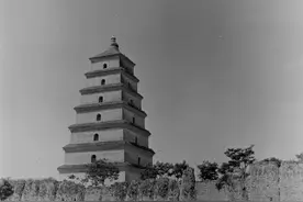 1940年的大雁塔景点，今昔对比，变化令人惊叹图片